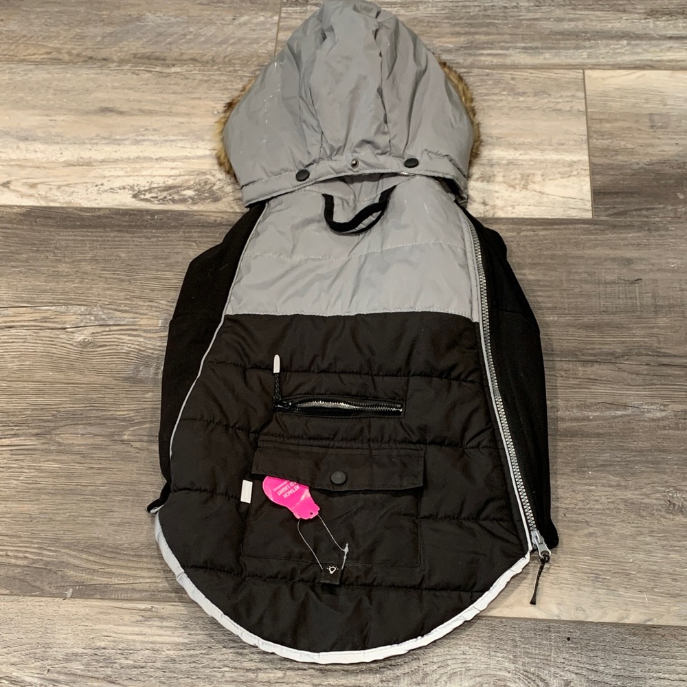 🔥HOST PICK🔥Stylish Gray and Black Dog Jacket
